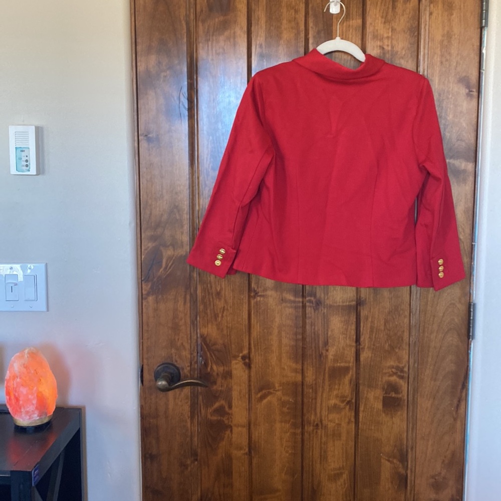 CAbi Beau jacket red lined size 6 - Picture 4 of 5